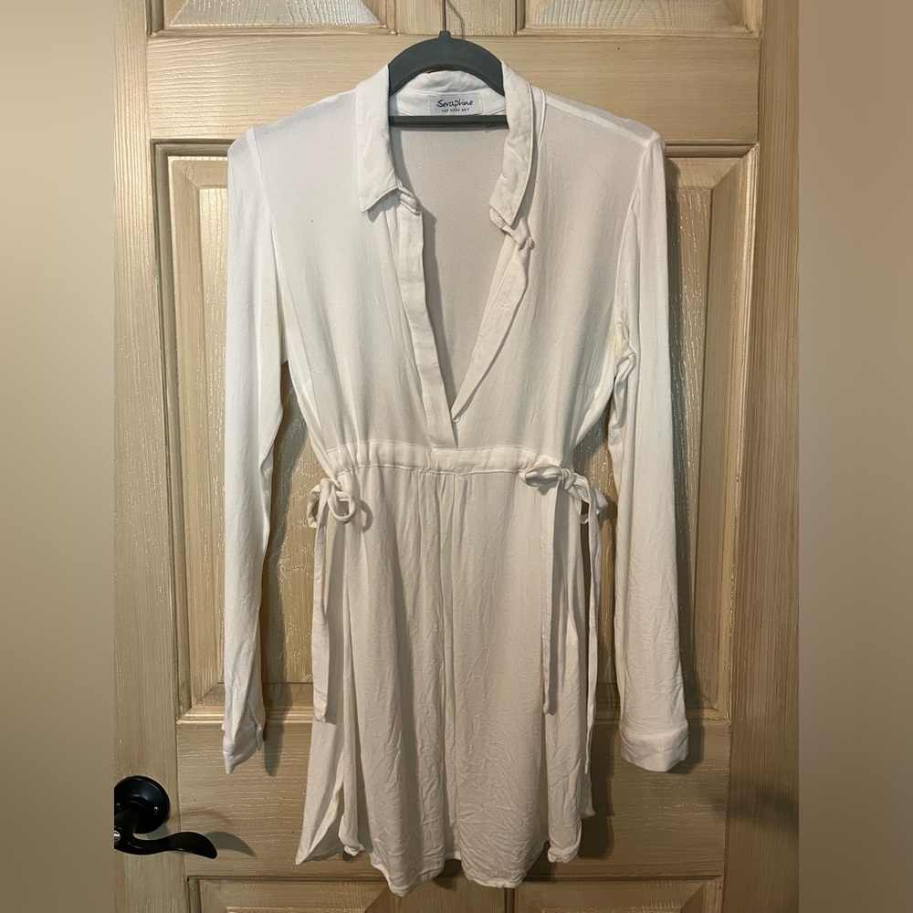 Seraphine White Work Edit Maternity Blouse